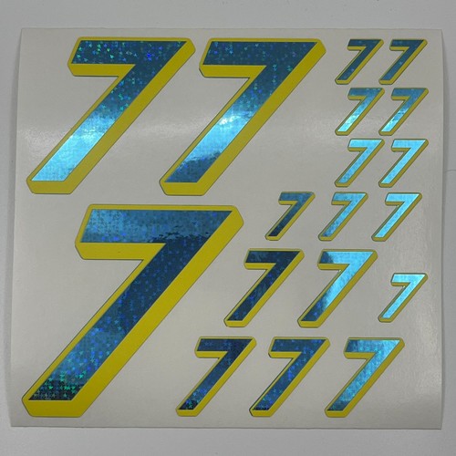 Blue star hologram - blue,