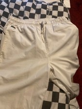 Lacoste white  tracksuit bottoms