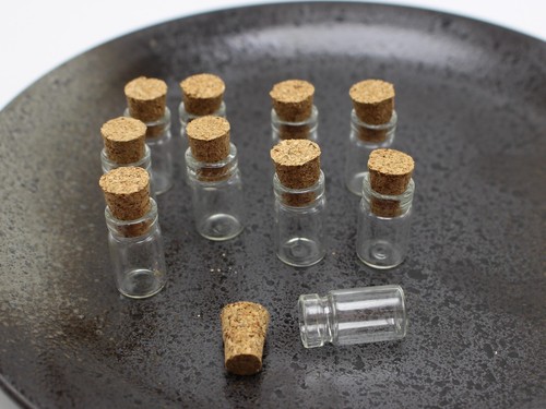 Mini empty glass cork spell - mini,