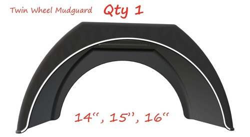 Twin wheel mudguard 16 - twin, 14"15"