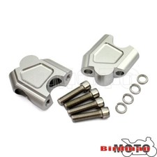 CNC Silver Handlebar Riser Bar