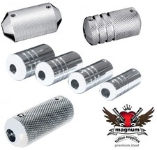 MTS Premium Steel Tattoo Grip / Tube - Angled Knurled Plain -ALL SIZES 13 - 25mm