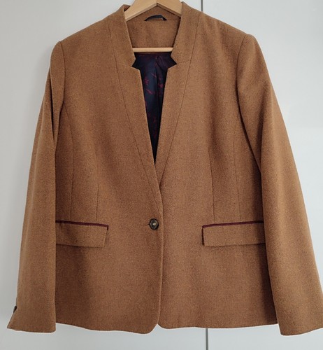 Wool mix blazer jacket - mix,