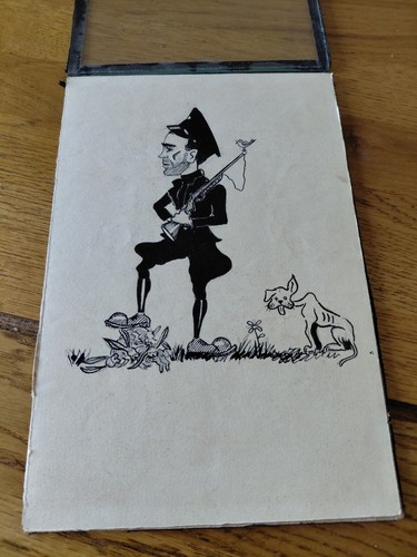 Vintage satirical black and - black,