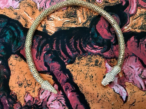 Pretty silver gold - gold, snake