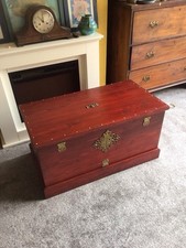 Solid Pine  Storage Ottoman