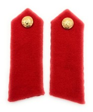 Gorget Red Plain  CX Button