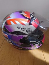原田哲也, Harada Tetsuya  Vintage Arai helmet 