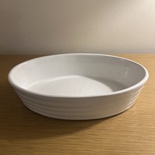 White ceramic baking - baking, dish