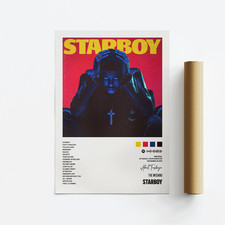 The Weeknd, Starboy Album Art Poster, Print, Music, Tracklist