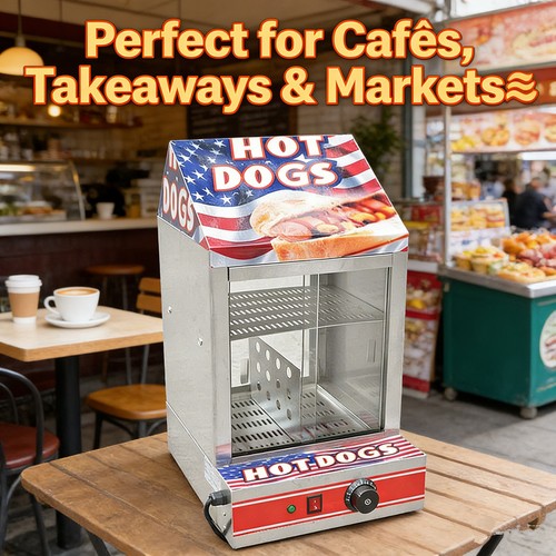 Hot dog steamer commercial - hot,