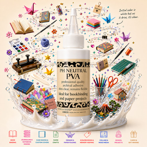 Lineco clear pva adhesive glue - lineco,