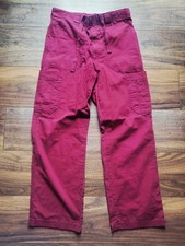 Carhartt mens Cargo Burgundy Trouser Size S regular