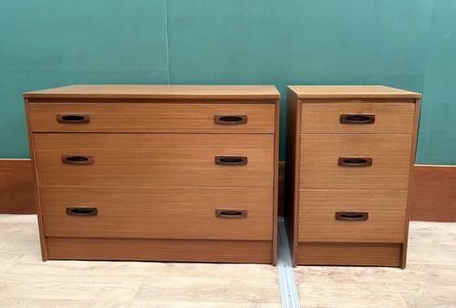 Mid century teak pair 2x - teak,