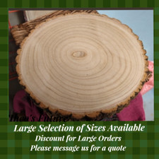 Natural Wood Log Slice 30cm