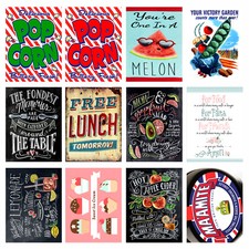 Food Signs, Retro Metal Signs/Plaques Man Cave,Novelty Gift, Man Cave, Cafe 2