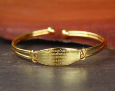 Free size Yantra Golden Bracelet adjustable stainless steel Yant Ha Teaw