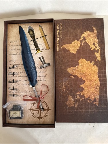 Pen set calligraphy - calligraphy, feather