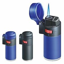 Black Or Blue Rubber Zenga Lighter With Flame Lock Windproof Lighter Jet Lighter