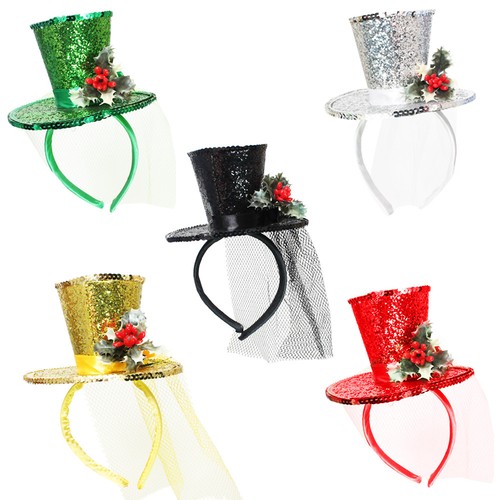 Mini glitter top hat with - mini,