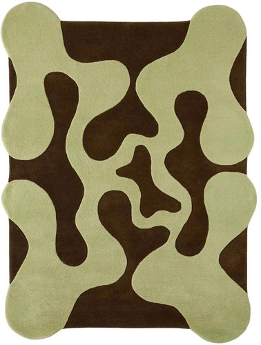 Hand tufted abstract shape - hand,