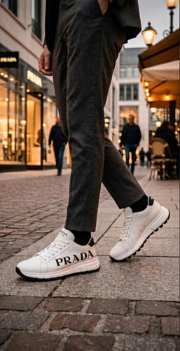 Prada vitello soft white black - vitello,