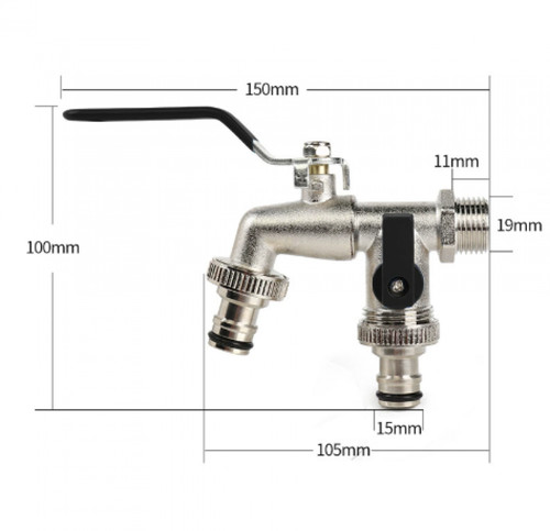 Garden outdoor double - double, 3/4"