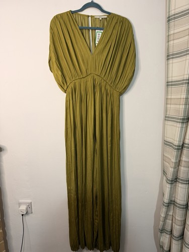 Next olive green pleated - green, wide