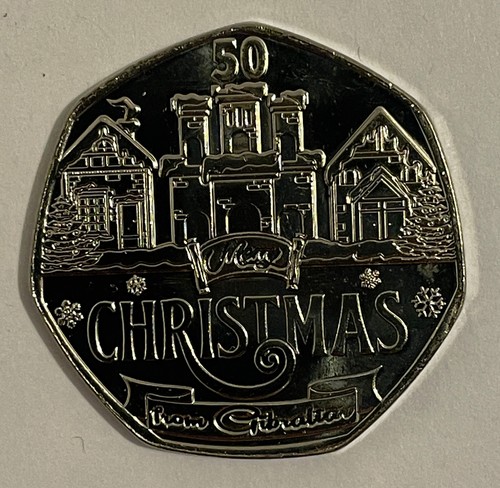 Gibraltar christmas 50p - gibraltar,