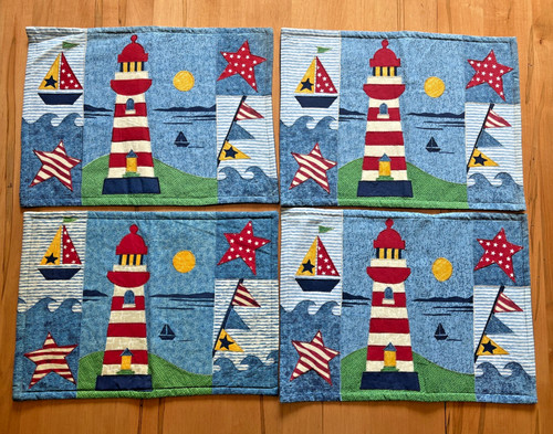 Set applique quilted - of,