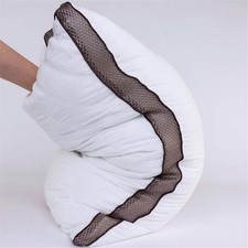 Comfortable Bed Pillow 48x74cm Feather Velvet White Hypoallergenic Washable