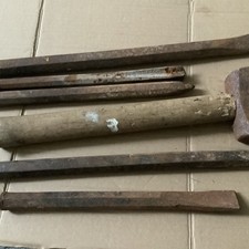 5 Long Stone Masonry Chisels