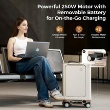 Electric Scooter Luggage, Smart Rideable Suitcase for Adults, Lightweight Travel