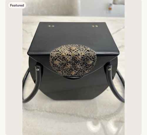 Vintage 1950s black lucite - vintage,