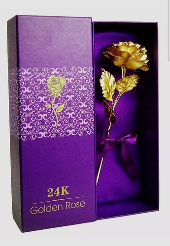 24k gold plated rose flower - rose,