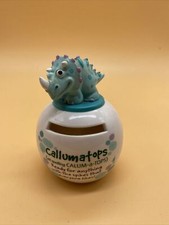 Dino Mates Money Jars "Callumatops" Green Dinosaur Children's Named Money Box 
