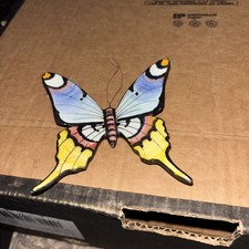 ceramic butterfly wall plaque