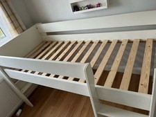 Cabin Bed and Stompa Mattress with removeable Legs converting Into A Single Bed.