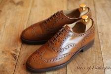 Church's Burwood Tan Brown Leather Oxford Brogue Shoes Men's UK 7 G US 8 EU 41
