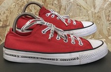 Ladies Converse Low Top Canvas Trainers. Uk5 Eu37.5. Red. Lace Up. PRISTINE
