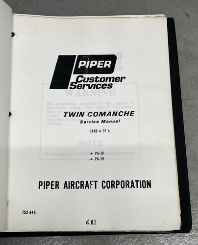 Piper 39 twin - pa-30/pa-39,