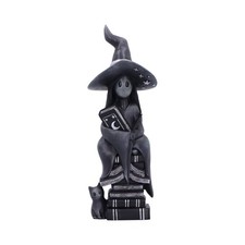 Nemesis Now Little Souls SHINE Witch With Cat And Books Figurine Ornament 13.5cm