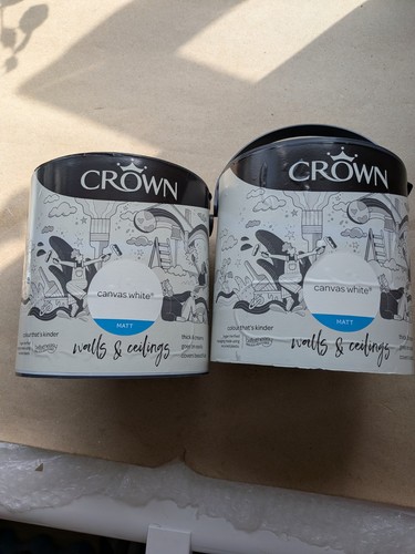 Crown 5ltr canvas - 2.5ltr, white