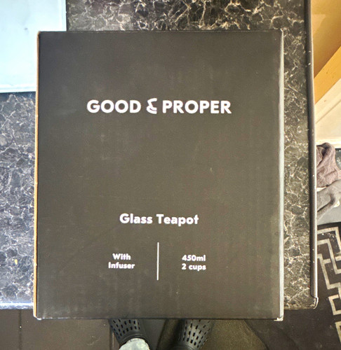 Good proper glass teapot - good,
