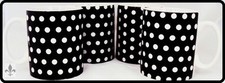 Black Dots Mugs Set of 4