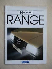 Fiat Range UK Sales Brochure (1985)  Inc X1/9, 126, Panda, Strada Abarth  Descri