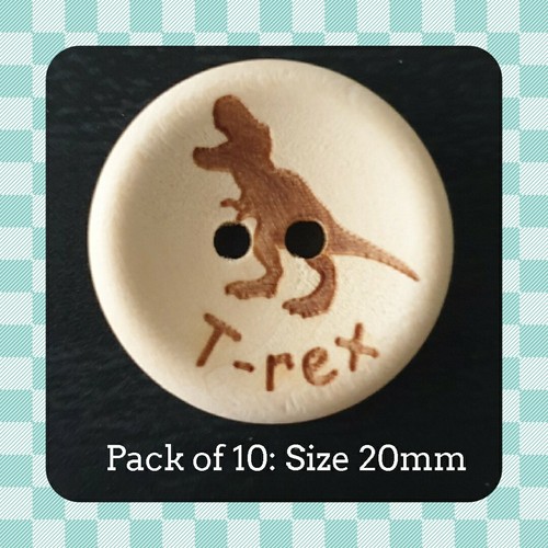 Buttons wood 20mm t - buttons,