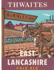 BEER MAT - THWAITES BREWERY - EAST LANCASHIRE PALE ALE - (Cat No 070) - (1989)