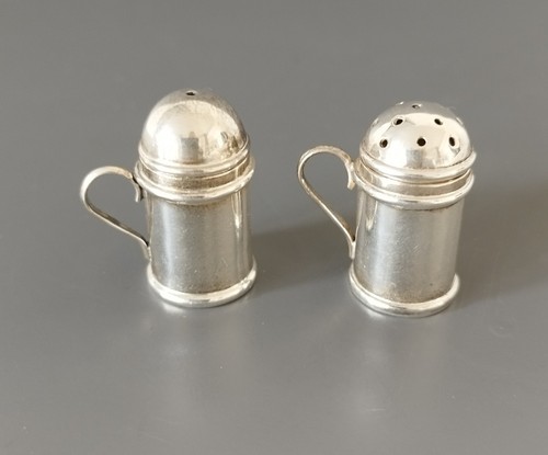 Antique pair miniature - miniature, silver