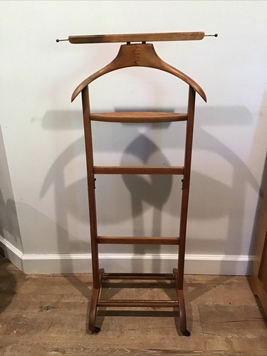 Vintage wood valet butler suit - valet,